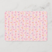 Ice Cream Sundae Scooped Up Bridal Shower Registry エンクロージャーカード (裏面)