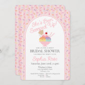 Ice Cream Sundae Scooped Up Sweet Bridal Shower 招待状 (正面/裏面)