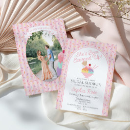 Ice Cream Sundae Scooped Up Sweet Bridal Shower 招待状