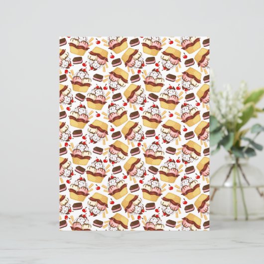Ice Cream Sundae Scrapbook Paper (スタンド正面)