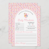 Ice Cream Sundae Sprinkled Advice for Baby Card 招待状 (正面/裏面)