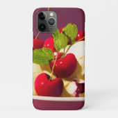 Ice cream sundae with cherries and syrup Case-Mate iPhoneケース (裏)