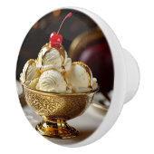 Ice Cream Sundae with Gold Syrup   セラミックノブ (右)