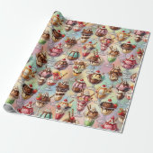 Ice Cream Sundae Wrapping Paper ラッピングペーパー (アンロールド)