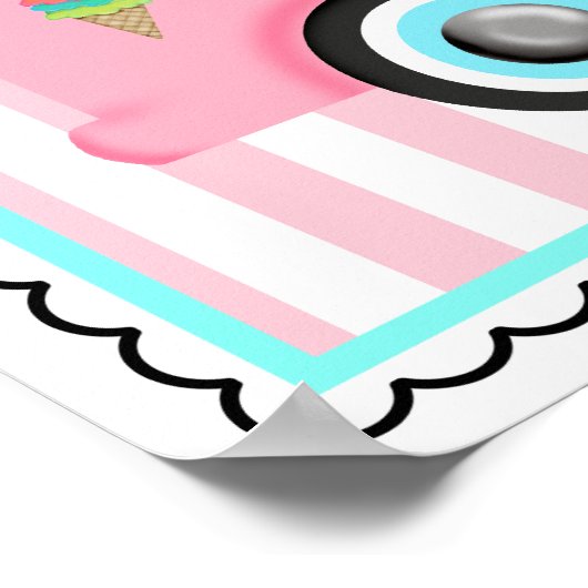 Ice Cream Truck Poster ポスター (角)