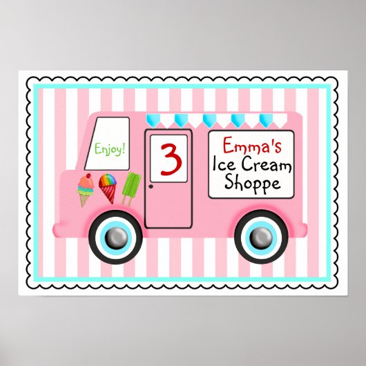 Ice Cream Truck Poster ポスター (正面)