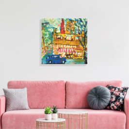 Ice Cream Visit Painting / Artist Larry Lerew キャンバスプリント