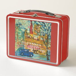 Ice Cream Visit Painting / Artist Larry Lerew メタルランチボックス