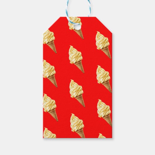 Ice-cream Vivid red ギフトタグ (正面)