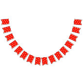 Ice-cream Vivid red バンティングフラッグ (全)