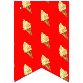 Ice-cream Vivid red バンティングフラッグ (第2の旗)