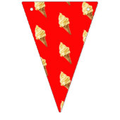 Ice-cream Vivid red バンティングフラッグ (第2の旗)