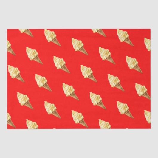 Ice-cream Vivid red 薄葉紙 (正面)
