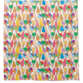 Ice creams シャワーカーテン