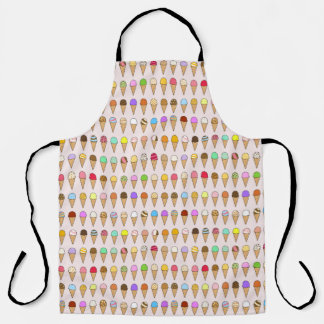 "Ice Creams of Many Flavors" Pattern エプロン
