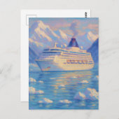 Ice Cruise - Pastel Painting Style Art ポストカード (正面/裏面)
