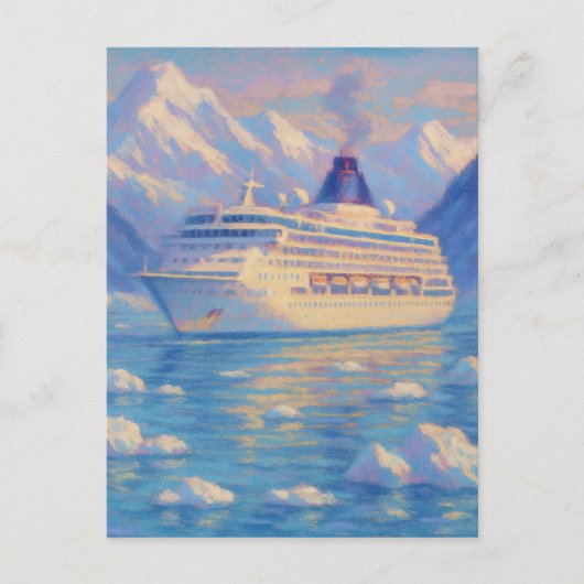 Ice Cruise - Pastel Painting Style Art ポストカード (正面)