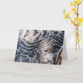 Ice Crystal Nature Photo カード (黄色い花)