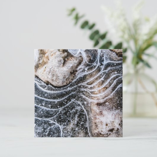 Ice Crystal Nature Photo Card (スタンド正面)