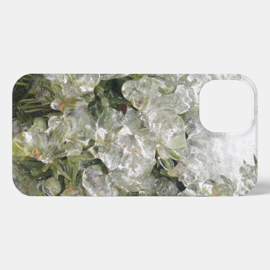 Ice crystals phone case iPhoneケース (裏面横)