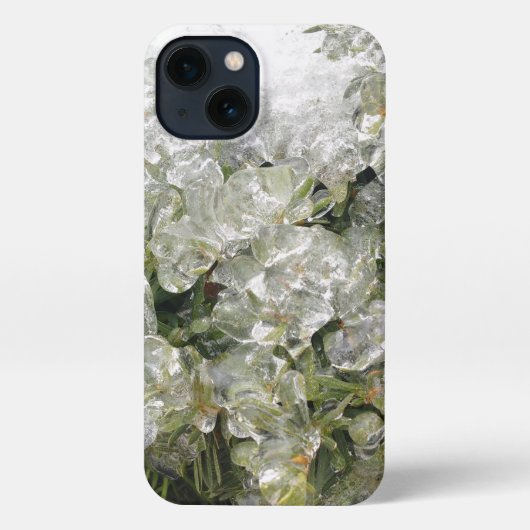 Ice crystals phone case iPhoneケース (裏面)