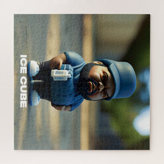 ICE CUBEポートレートおもしろいアートフォト ジグソーパズル (横)