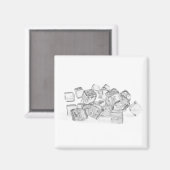 Ice cubes マグネット (正面/裏面)