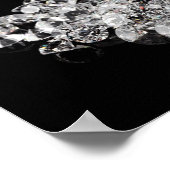 Ice cubes melting into diamonds ポスター (角)