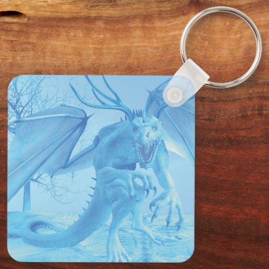 Ice dragon with antlers キーホルダー (裏面)