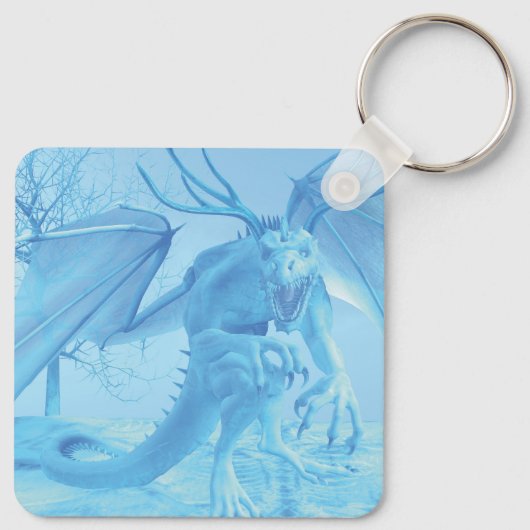 Ice dragon with antlers キーホルダー (裏面)