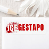 ICE Equals Gestapo Anti Trump ラベル (インサイチュ)