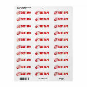 ICE Equals Gestapo Anti Trump ラベル (フルシート)