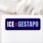 ICE Equals Gestapo Viral Marketing ラベル (インサイチュ)