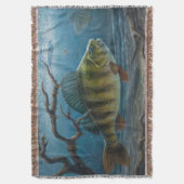 Ice Fishing for Perch スローブランケット (正面縦)