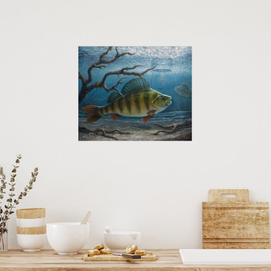 Ice Fishing for Perch ポスター (キッチン)