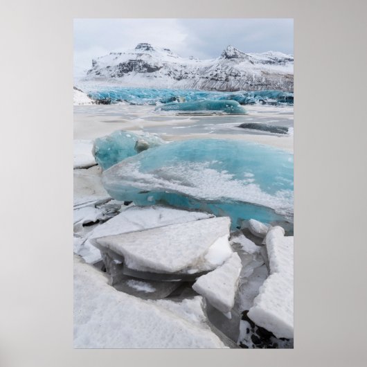 Ice Glacial Formations In Winter ポスター (正面)