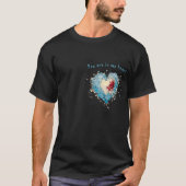 Ice Heart and Rose, personnalisé Tシャツ (正面)