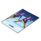 Ice Hockey College Ruled Notebook ノートブック (左側)