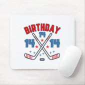 Ice Hockey Fourteen Birthday Boy 14th Party Boys A マウスパッド (マウス)