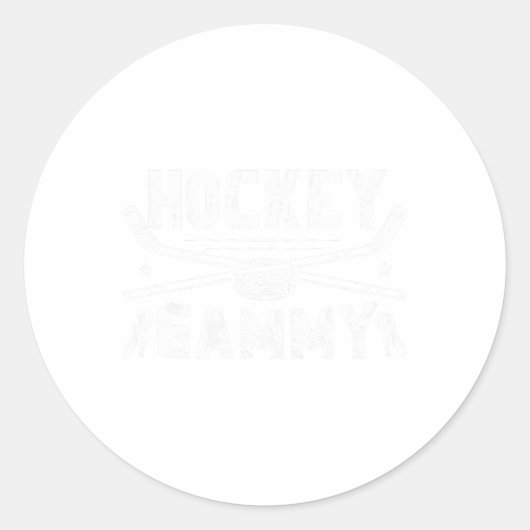 Ice Hockey Gammy Grandma Gammy Of A Hockey Player  ラウンドシール (正面)