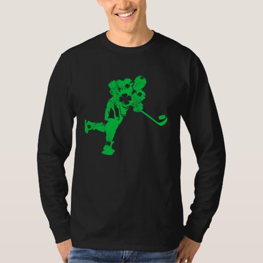 Ice Hockey  Irish Kids Boys Men  St Patricks Day Tシャツ (正面)