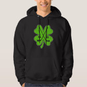 Ice Hockey Irish Lucky Shamrock Clovers St Patrick パーカ (正面)