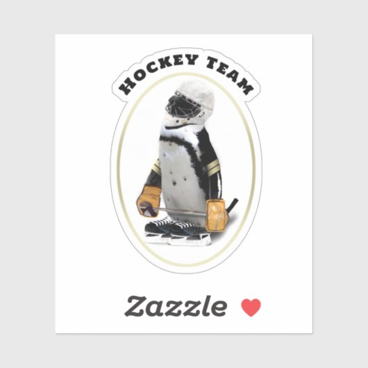 Ice Hockey Penguin シール (シート)