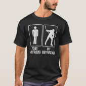 Ice Hockey Player Coach My Boyfriend Relationship  Tシャツ (正面)
