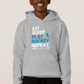 Ice Hockey Player Eat Sleep Play Repeat Funny Gift (正面)