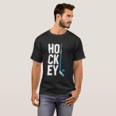 Ice Hockey Player Hockey Son Hockey Tシャツ (正面フル)