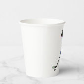 Ice Hockey Player in Blue Uniform 紙コップ (右)