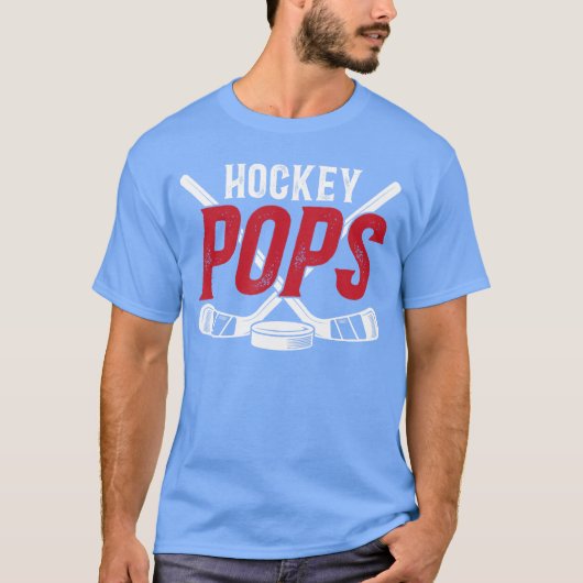 Ice Hockey Pops Grandpa Pops of A Hockey Player gi Tシャツ (正面)