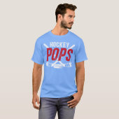 Ice Hockey Pops Grandpa Pops of A Hockey Player gi Tシャツ (正面フル)