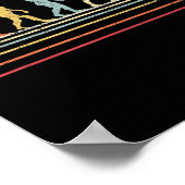 Ice Hockey Retro Evolution  For Hockey Player ポスター (角)